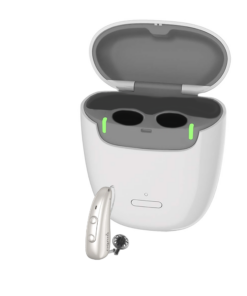 Signia Pure Charge & Go 3 IX Rechargeable, Multi-Speech Tracking Hearing Aids (Single) with Portable On-The-Go Charger