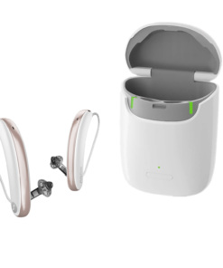 Signia Styletto 7 IX CROS/BICROS Ultra-Slim, Rechargeable, Multi-Speech Tracking Hearing Aids (Pair) with Portable On-The-Go Charger