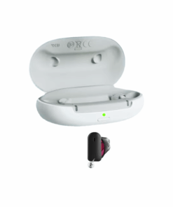 Signia Silk Charge & Go 3 IX Rechargeable, Multi-Speech Tracking, Virtually Invisible, CIC Hearing Aids (Single) with Portable Wireless Charger